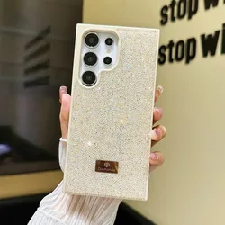 Opulent Sparkle Glitter Diamond Rhinestone Shockproof Protective Case - Galaxy S26 Plus (Beige)