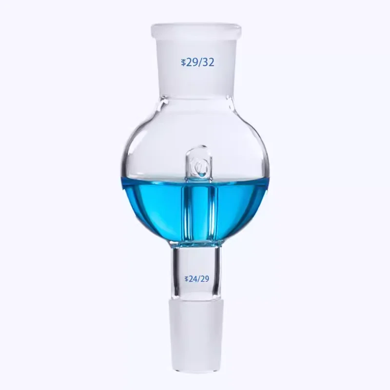 두꺼운 유리 스플래시 방지 볼 버퍼 볼, 방폭 병, 회전 증발 기기, 표준 포트 100mL, 250mL