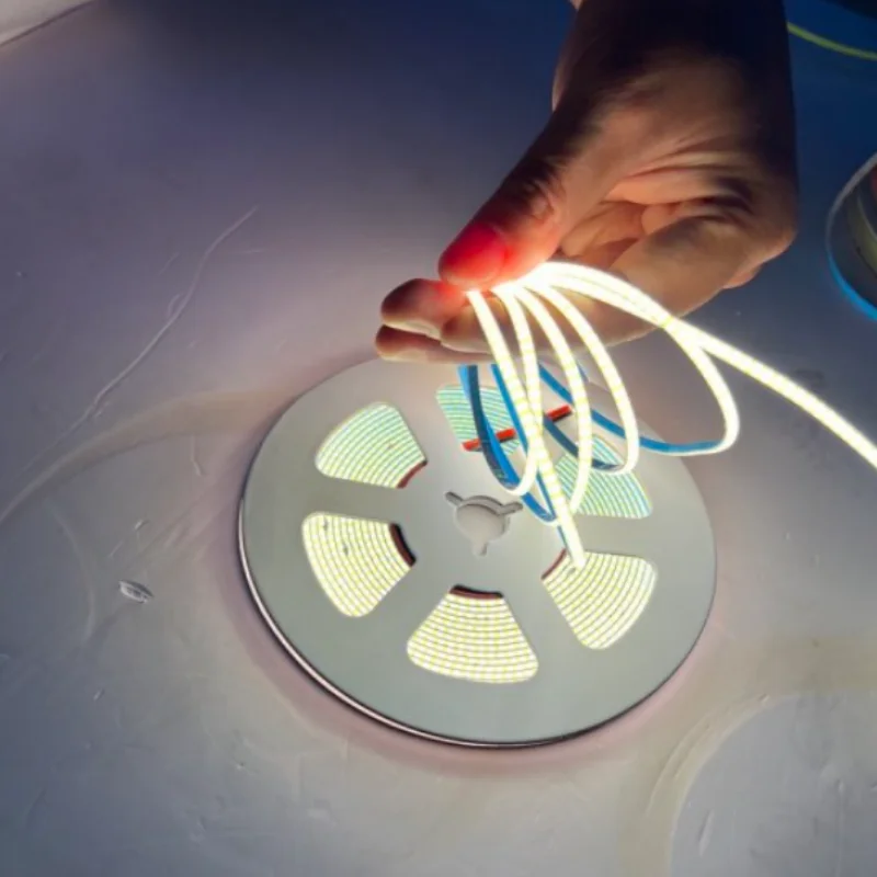 Ultra Thin COB LED Strip 3mm 5mm DC12V/24V 400Leds/m RA90 High Density Flexible FOB Ribbon Rope Tape Dimmable Linear Lighting