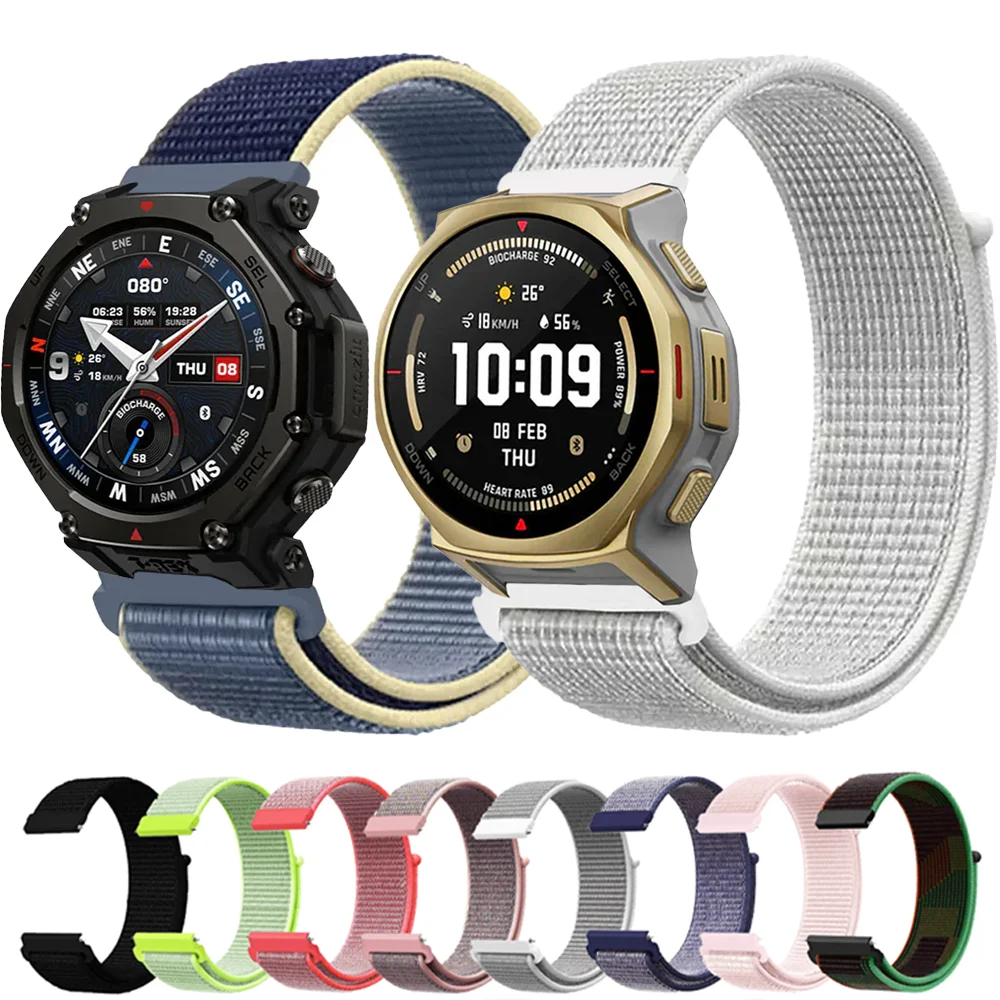 Nylon Loop Band in Black - Breathable & Adjustable