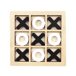 Montessori Wooden Chess Puzzle for Interactive Early Learning and Brain Development (NB1085C3-Black)