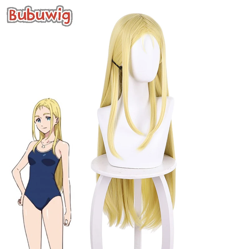 Bubuwig Synthetic Hair Summertime Render Ushio Kofune Cosplay Wig Women Halloween 90cm Long Straight Blonde Wigs Heat Resistant fabolous summertime shootout 1 cd