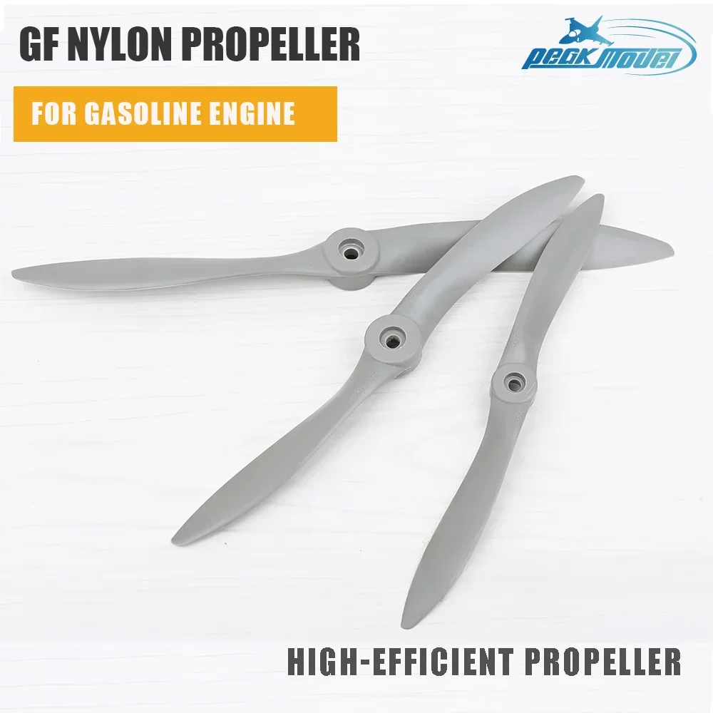 Gf Hocheffizienter Nylon-Paddelpropeller, langlebig für Nitro-Gasmotoren, Nachahmung von Paddelflugzeugpropeller für Modellflugzeuge