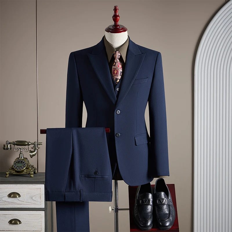 Ensemble de costume en laine haut de gamme pour homme