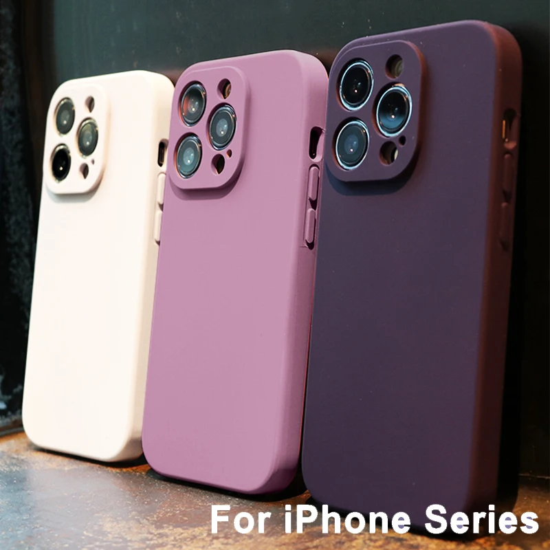 Оригинальный силиконовый чехол с квадратной рамкой для iPhone 15 Pro Max 13 12 11 Xs XR 7 14 Plus Официальный логотип Крышка для защиты объектива камеры