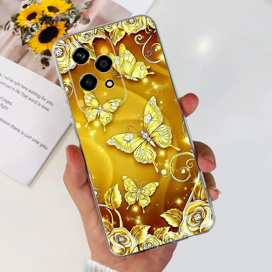 Floral Transparent Soft Silicone Phone Case - Protective Bumper