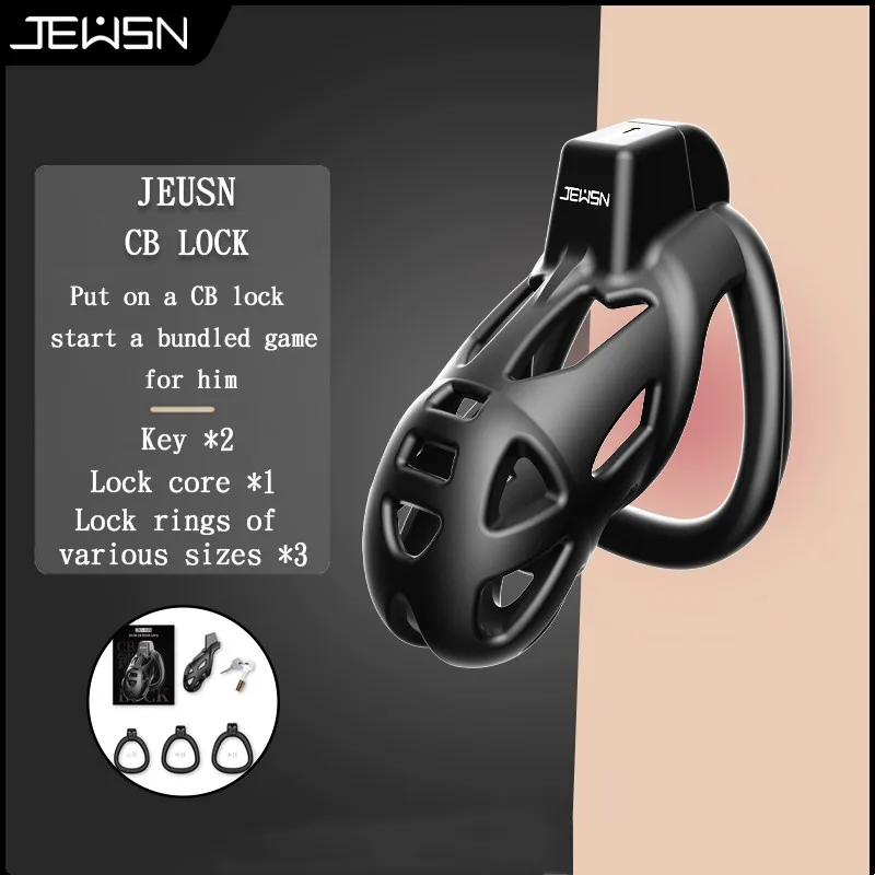 Penis Chastity Cage Chastity Lock Sex Toy Chastity Cage Accessory Jeusn Male Chastity Cage Sex Toys Discreet Sissy Femboy Chastity Cock Cage Device Penis Rings Male With 3 Size Men's Adult Goods