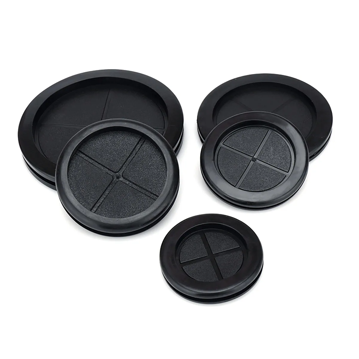 Double Side Rubber Grommet Cable Outlet Rubber Plug Panel Hole Size 16mm-100mm Cable Through Grommets