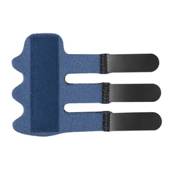 Five - Finger Comfort Finger Guard and Hand Support Splint (Dark Blue)