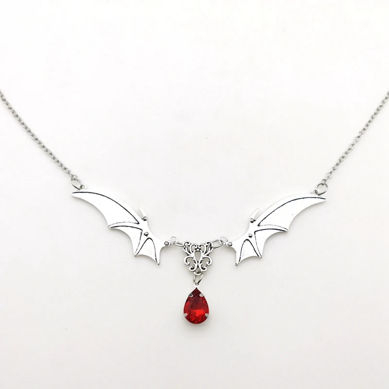 Yolev Fledermaus Anhänger - Gothic Halskette Aus Edelstahl Für Halloween