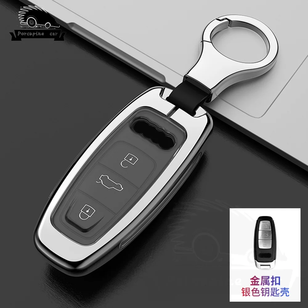 Luxury Leather Car Key Protective Cover - Sleek Design and Durable Protection