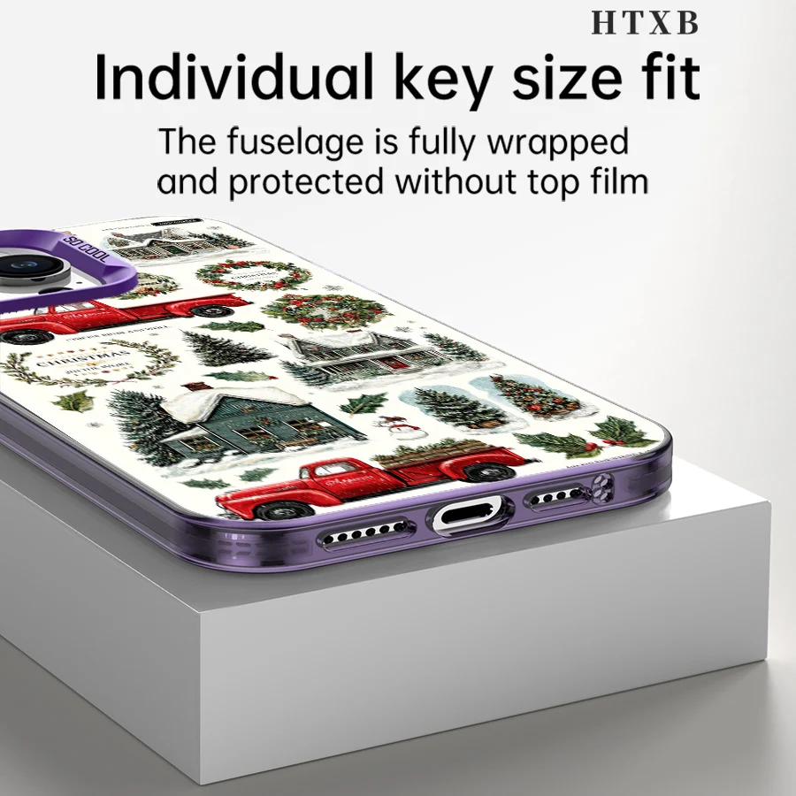 Merry Christmas Phone case for iPhone 17 to 11 Pro Max Plus