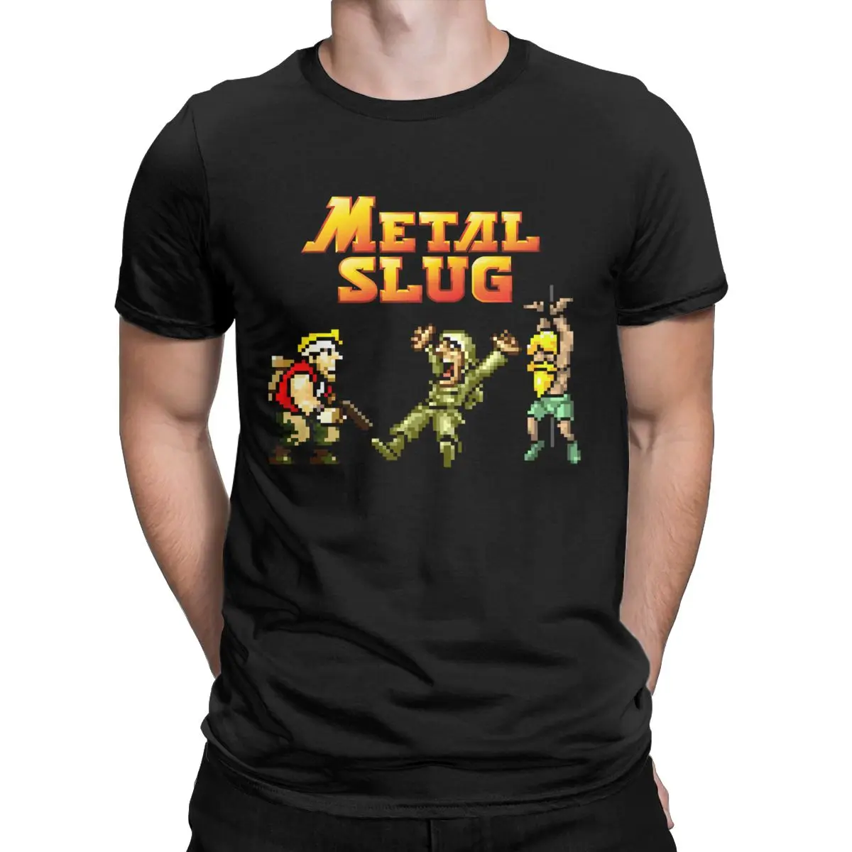 Retro Arcade Metal Slug Pixel Art Illustration Pixel Art Arcade Game Retro Gamer Videogiochi 100% Cotone Idea Regalo Vestiti