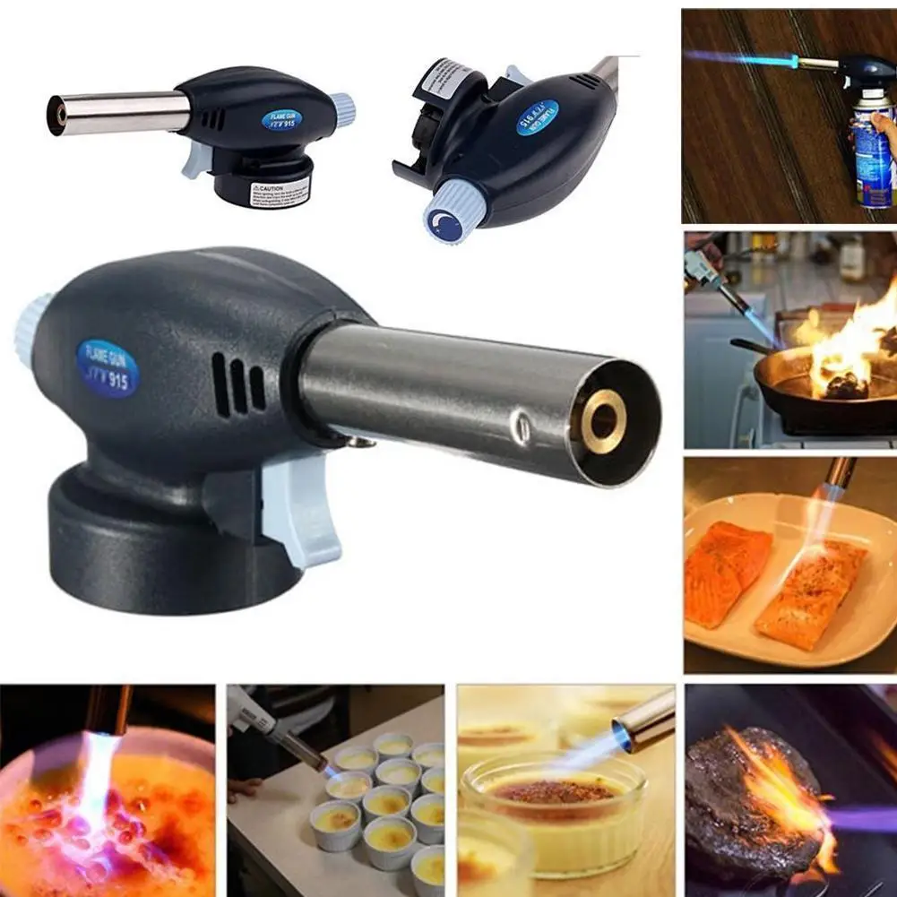 Portable Welding Torch Gas Burner Flame Gun High Temperature Brass Copper Gas Torch Brazing Solder Propane Welding Plumbing