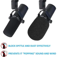 2PCS Windscreen for Shure SM7B,Microphone Pop Filter Cover,Mic Foam Cover Replacement Noise Reduction for SM7B PGA27 SM257 Mic 2