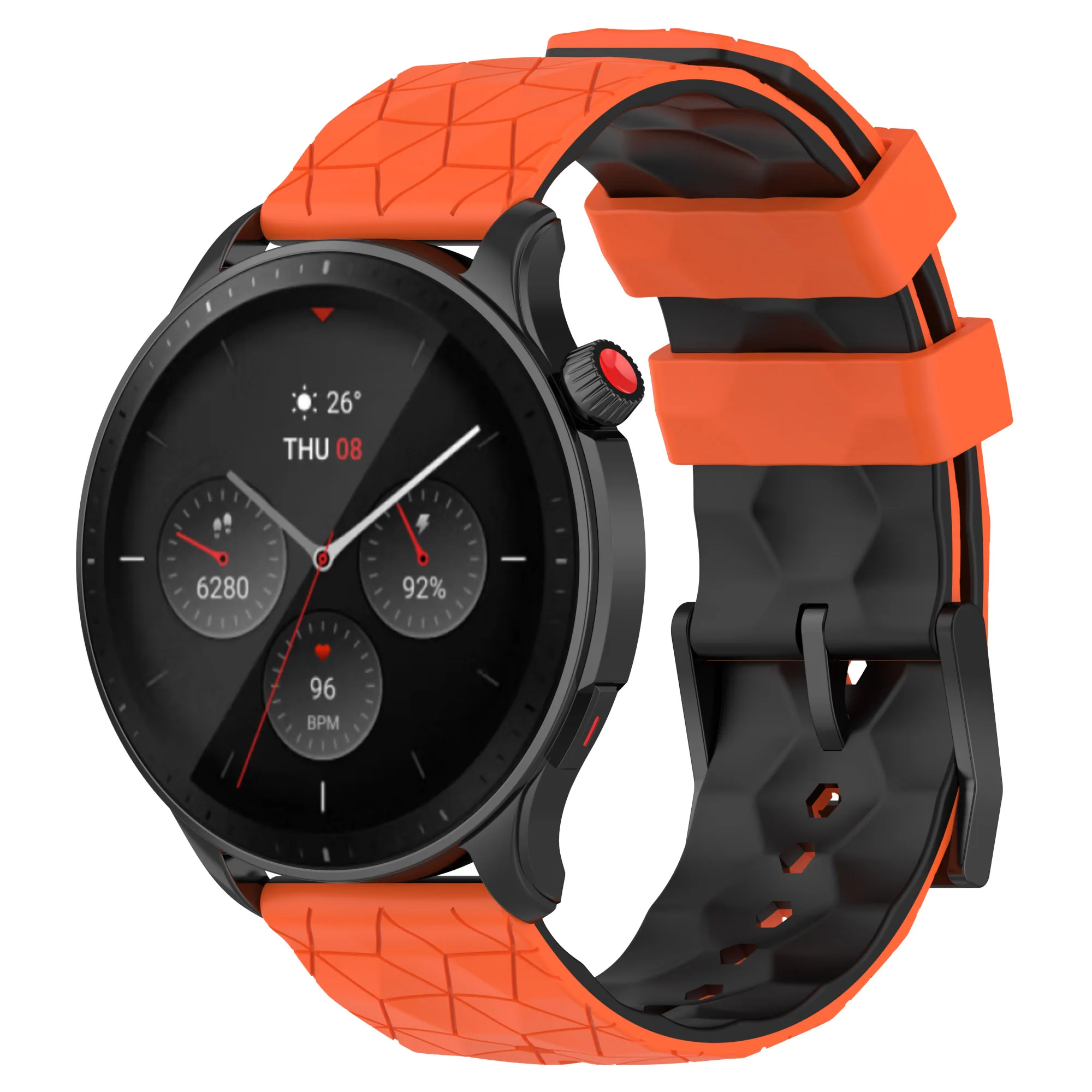 Silicone Sport Watchband – 20/22mm Replacement Strap