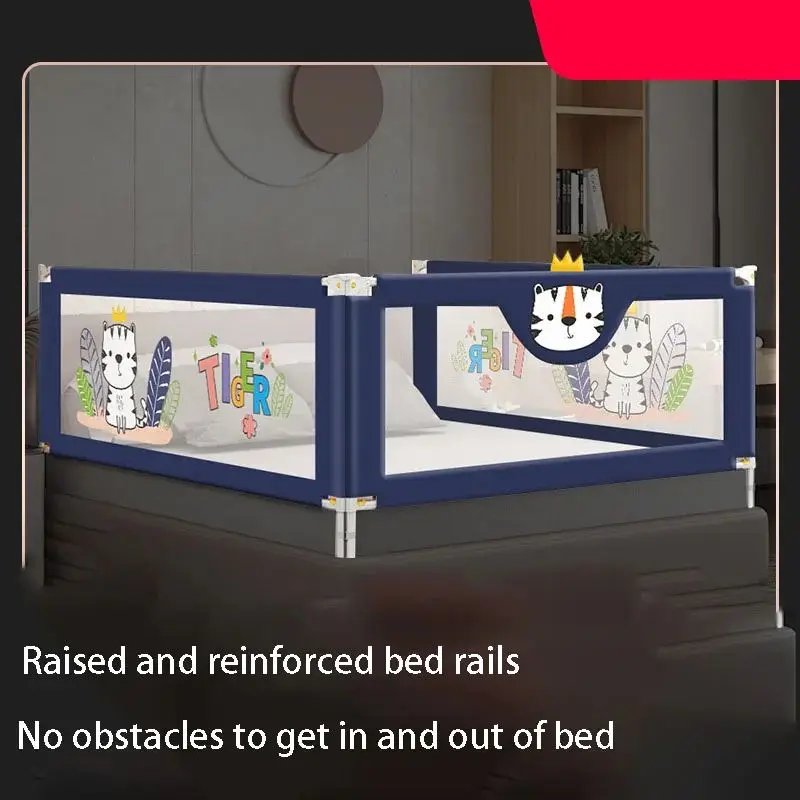 180cm 1pcs Baby Bed Guardrail Liftable Child Bed Barrier Fence Adjustable Rail Guard for Kids Fence Washable Safety Baby Playpen