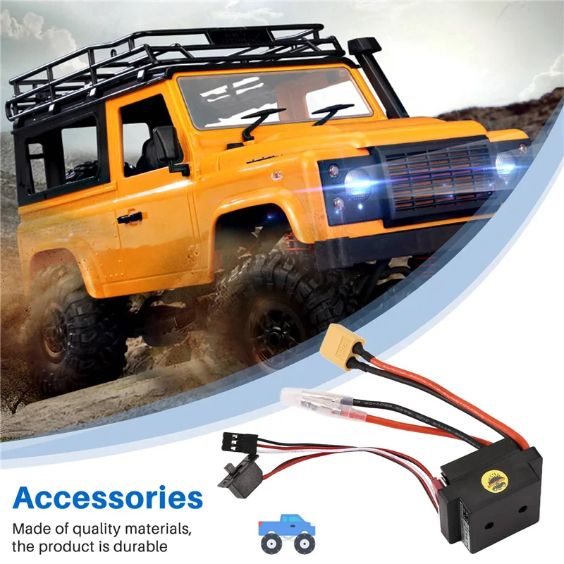 【핫셀】2X RC 취미 60A ESC 브러시 모터 속도 컨트롤러, 2A BEC 고전압 6-12V 브러시 ESC, RC 선박 및 RC 자동차 ESC,A