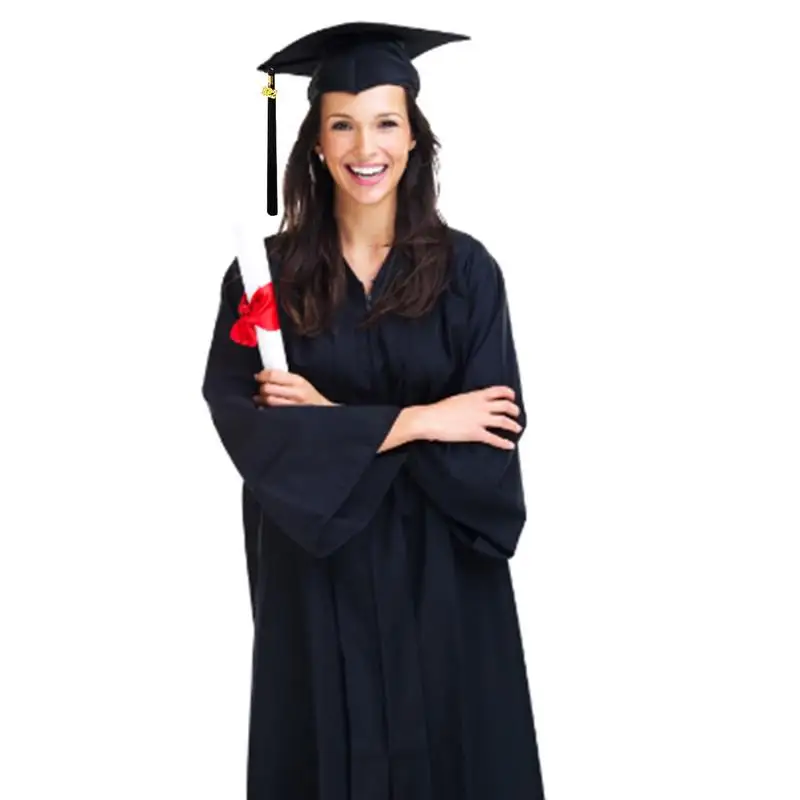 

Matte Graduation Gown Set 2022 Tassel Graduation Cap And Gown Set For Girls Boys Unisex High School & Bachelor Graduation