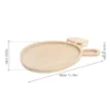 Wooden Pallets Rabbit Ears Egg Tray Child Platter Easter Food Trays Bunny Serving 3