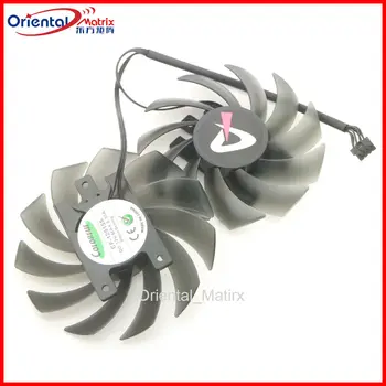 그래픽 카드 냉각 선풍기, AX GAMING RTX2060S GTX1660ti 1660S X2 용 CF-12915S 85mm DC12V 0.35A 4 핀, 로트당 2 개