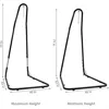 Adjustable Hammock Chair Stand Only - 79-Inch to 93-Inch Tall Hanging Chair Stand - Heavy-Duty 330-Pound Weight Capacity 2