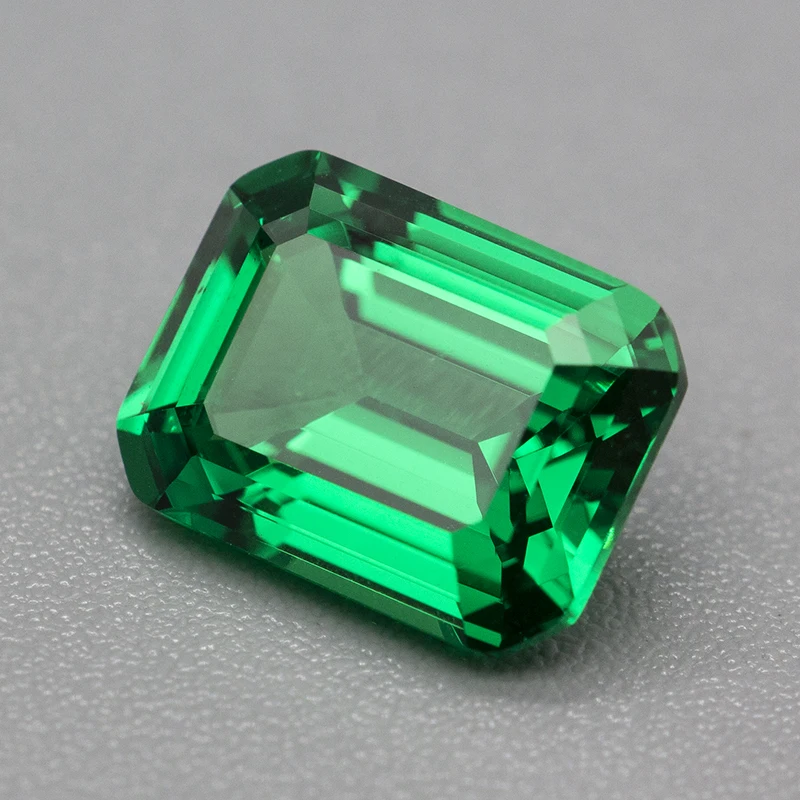 Emerald Green Lab-Created Yttrium Aluminium Garnet Stones - Emerald Cut Gems