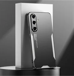 Luxurious Metal Frosting Seismic Protection Case for SM Note 20 Uitra (Silver)