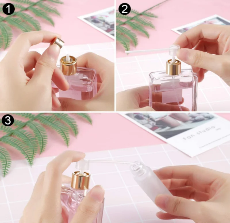 1/2/3/5 ML Mini Glass Sample Vials Perfume Bottle with Dropper for Laboratory Liquid Fragrance Test Refill Tools
