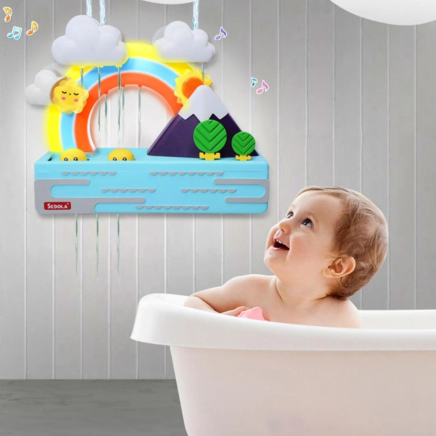  목욕 장난감, 어린이용 인터랙티브  목욕 장난감, 오리 모양 감각 자극 욕조 물놀이 장난감, 남아 여아 생일 선물