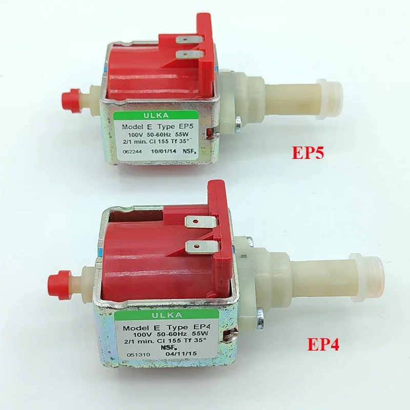 Italy ULKA EP4/EP5 AC 100V 55W Electromagnetic Water Pump Coffee Drink Machine Self-priming Pump High Temperature Pressure Flow
