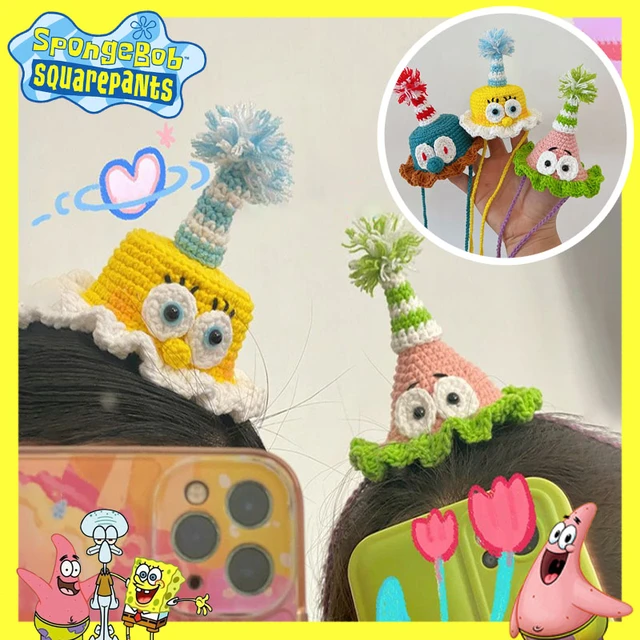 SpongeBob Patrick Star Birthday Party Hats Plush DIY Handmade