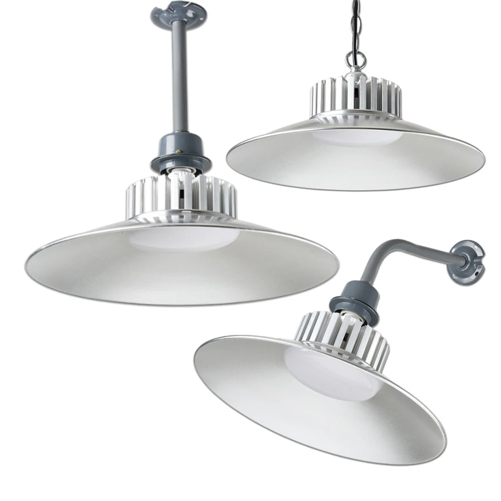 

150W Led High Bay Lights with hanging chain 100W Industrial Lighting aluminum indoor Stadium Warehouse Ceiling Factory Lights