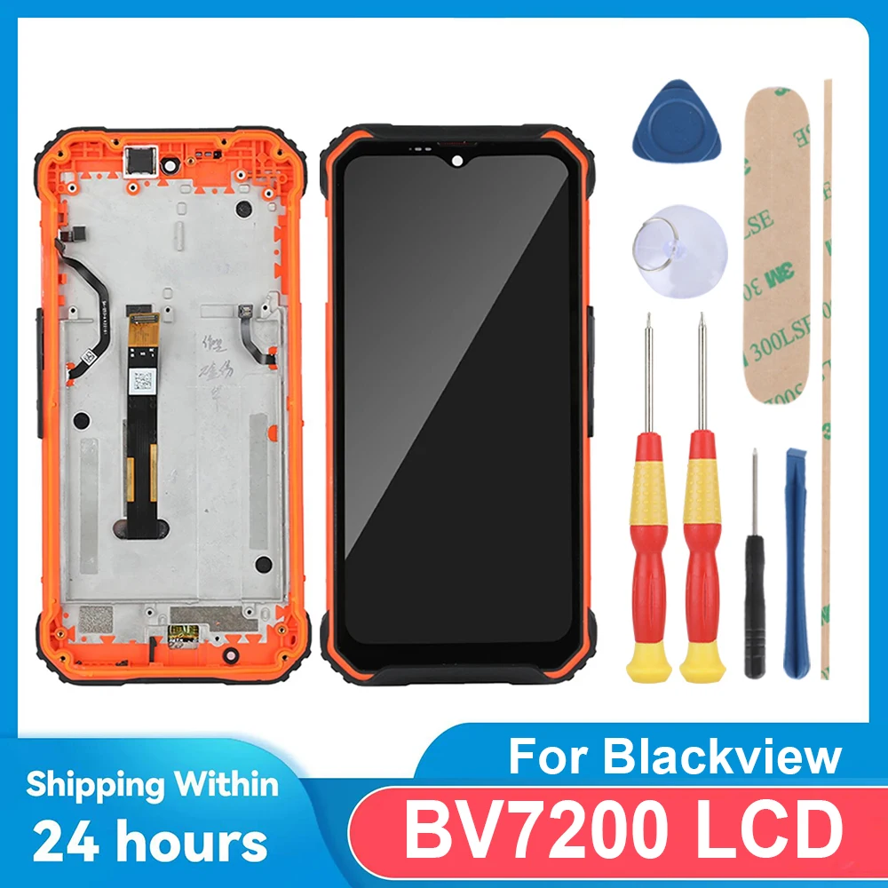 

For Blackview BV7200 / 6.1 inch" HD+ LCD Display + Touch Screen+With Frame
