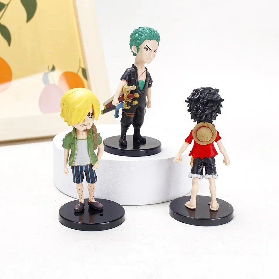 6pcs/set Anime One Piece Action Figure PVC Luffy Action Collectible Model Decorations Doll Children Toys Christmas Gift