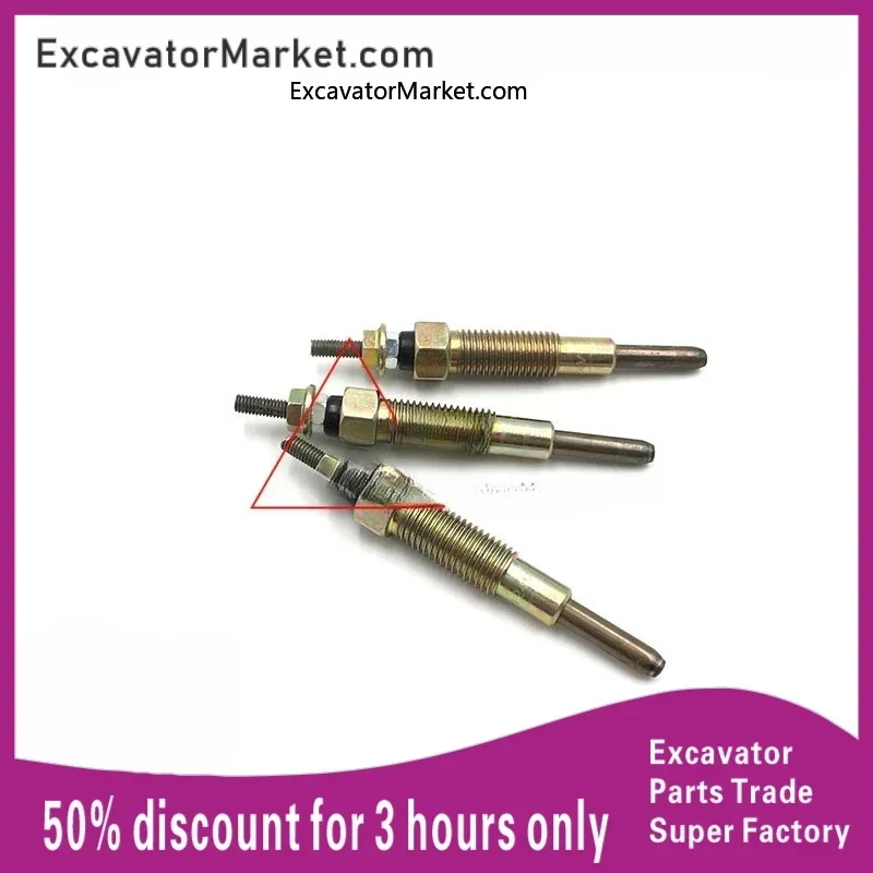 

For Caterpillar cat e306/307c/d preheating plug Mitsubish 4m40 engine preheating induction plug glow Excavator Spare