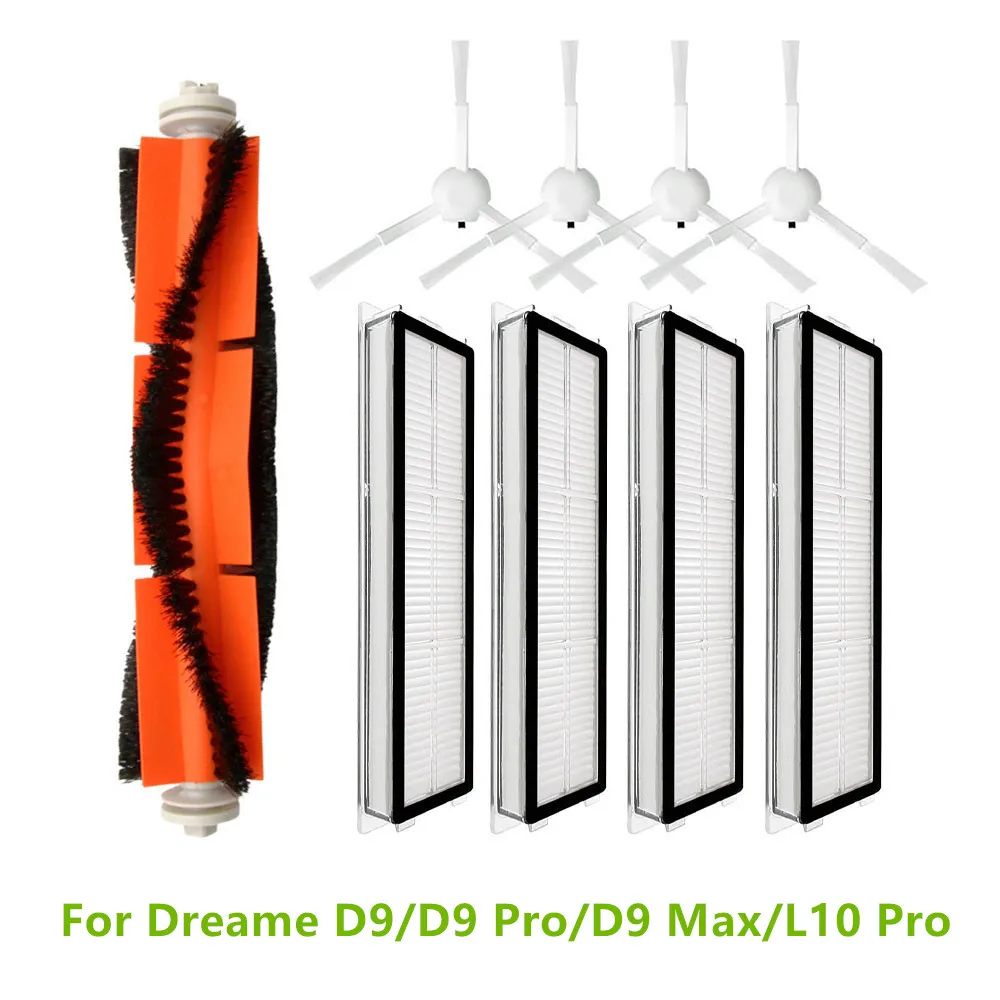 Per Dreame D9/D9 Pro/D9 Max Filtri Hepa Spazzola Principale Spazzole Laterali Per Dreame L10 Pro Accessori Per Aspirapolvere Robot