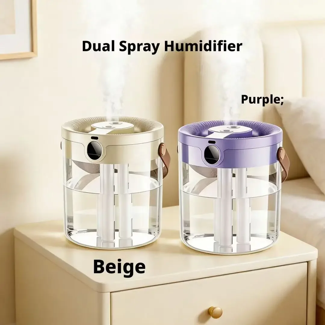 Triple Spray Humidifier Quiet Large Mist Volume Large Capacity For Bedroom Living Room Office Home Safe For Pregnant Women Baby 3