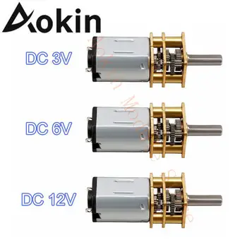 Silnik Mini Metal Gear DC 3V/6V/12V N20 z silnikiem DC bezszczotkowy z kołem zębatą 15/30/50/60/80/100/200/300/500/1000 obr/min