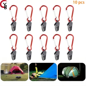 10 Pcs Rope Hanger Ratchet Tie Down Strap With Reinforced Metal Gear Rope For Various Tie-Down Uses Perfect Camping Essentials