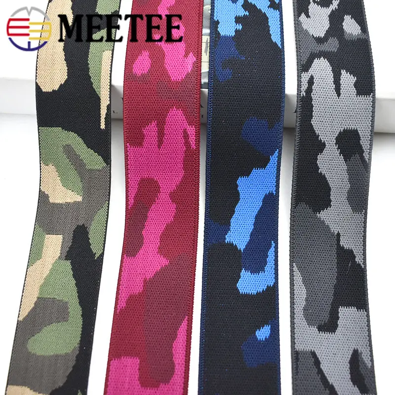 

Эластичная лента Meetee из полиэстера, резиновая жаккардовая лента шириной 38 мм, 2/5/10 метров, одежда, нижнее белье, аксессуары для шитья «сделай сам»