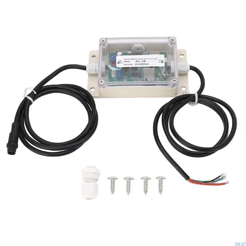 N84F Double NMEA To NMEA 0183 Converter Waterproof For Oceanic Marine