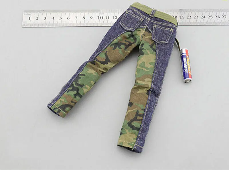 

1/6th Camouflage stitching fashion jeans Model for 12" Figure Doll Toys