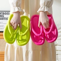 New Summer Candy Color Flip Flops Women Cute Soft Sole Eva Beach Slippers Fashion Sandals House Bathroom Non-Slip Shoes Slides 1
