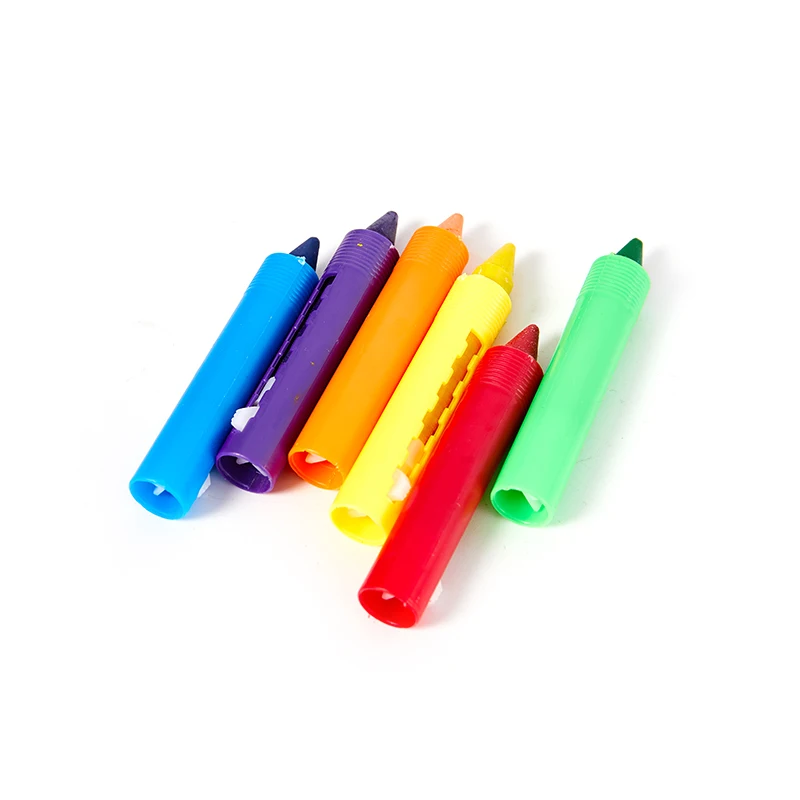 6Pcs Washable Crayon Kids Baby Bath Time Paints Drawing Pens Toy for Halloween colored crayons,washable watercolor pen,children painting supplies