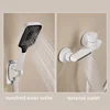Bathroom Tub Faucet Single Handle Waterfall Spout Mixer Tap with Hand Shower Wall Mounted Bath Faucets Bathtub Tap 4