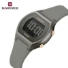 NAVIFORCE NF5064 Ladies Light Luminous Mode Display Girl Watch Waterproof Digital Women‘s Luxury Silicone Strap Wristwatch