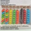 Wishing Glass Bottle 48 PCS 22*100mm Wedding Glass Tube Cork Stopper Mini Decorative Small DIY Jars Vials Tiny glass Bottles 3