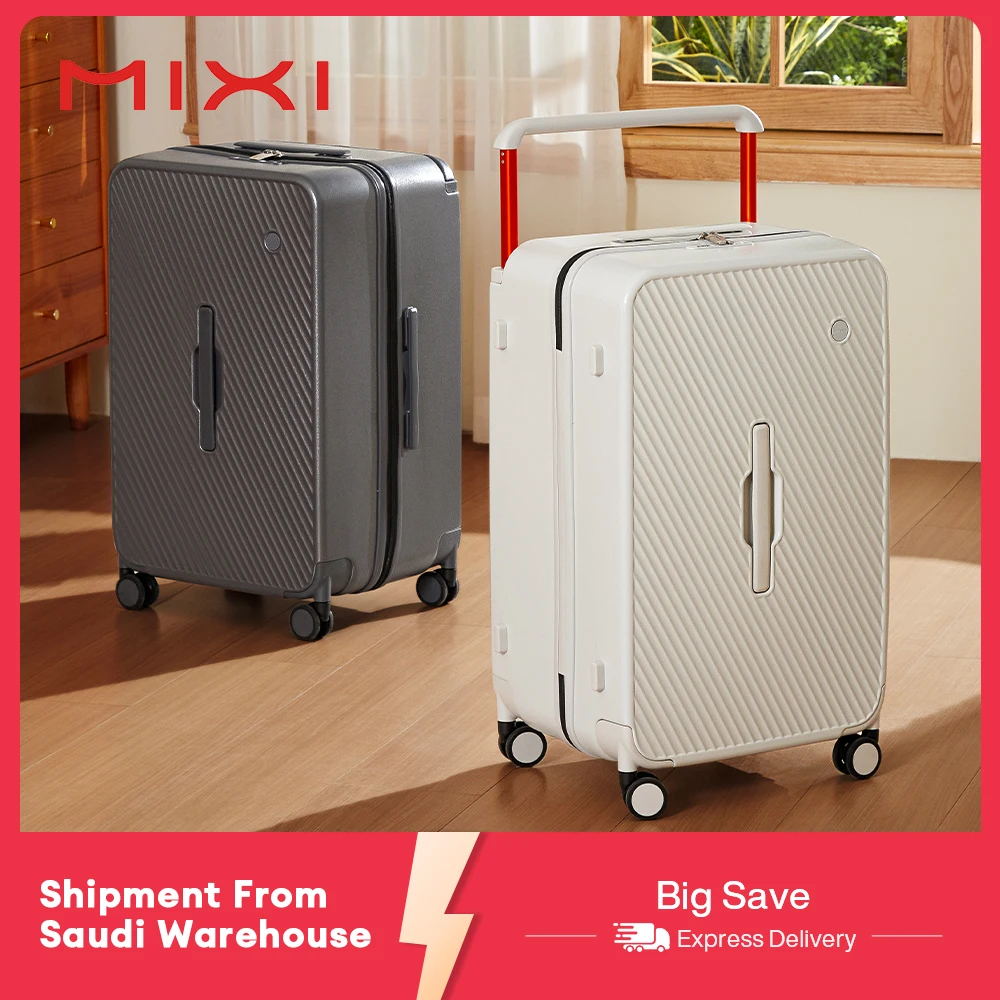 Mixi Large-Capacity Suitcase Trolley Case 26inch Checked in Hardside Rolling Wheels Luggage Wide Handle Travel Suitcases Trunk