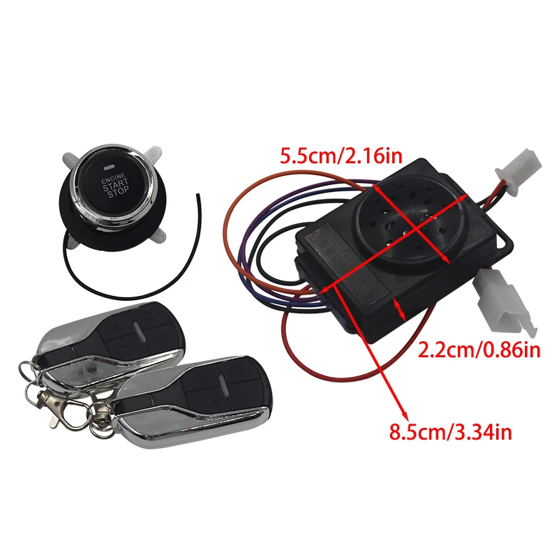 NEW Alarm One-key Start APP Anti-theft Device Remote Control Lock Car Key For Citycoco Electric Scooter Parts